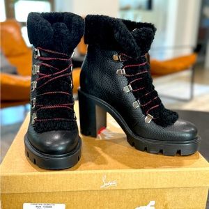 Christian Lauboutin Edelvizir shearling booties 37